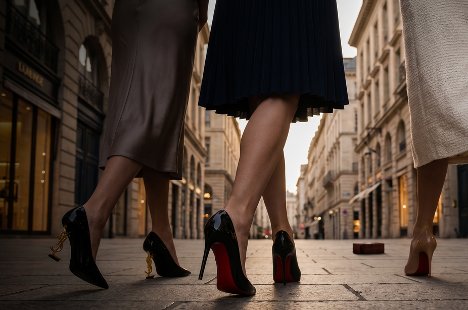 Women wearing elegant heels
